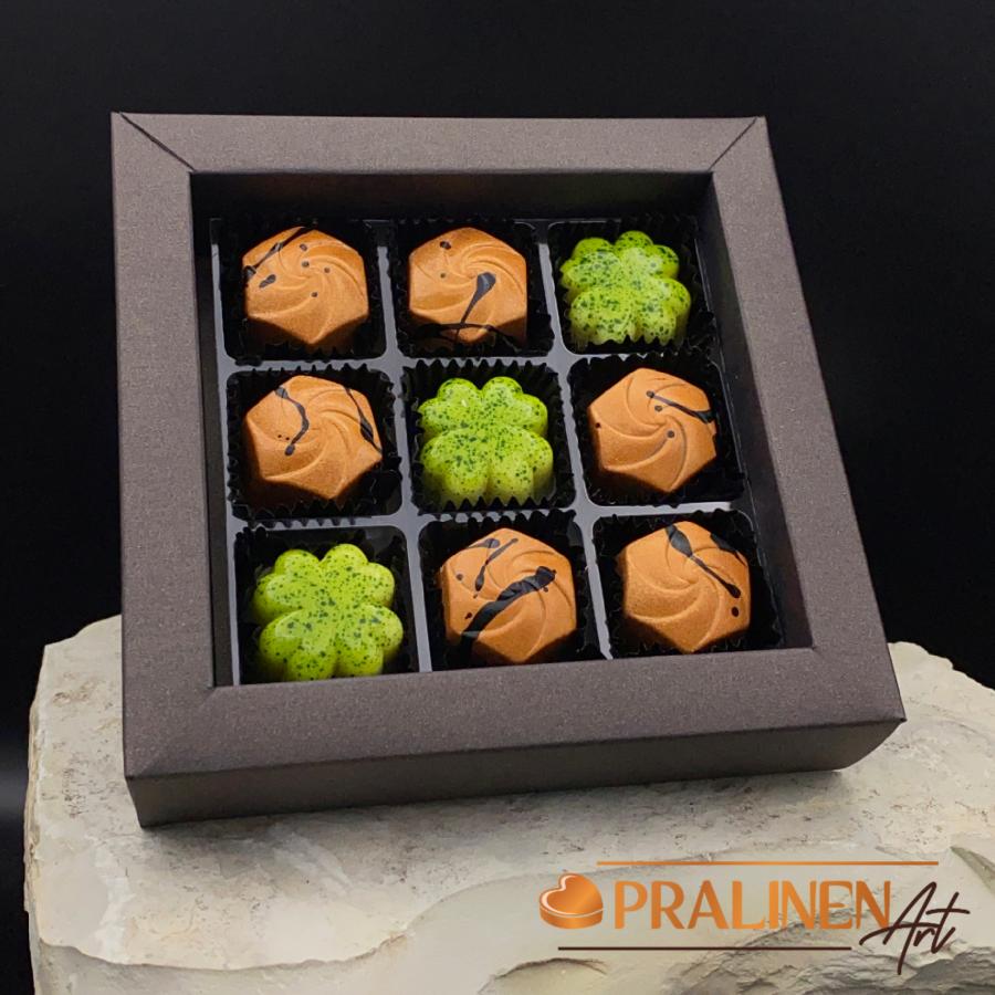 Nougat & Pistazie | 2 edle Sorten | 9 Pralinen