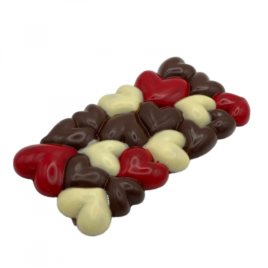 Sweet Love &ndash; Herztafel aus schweizer Zartbitterschokolade