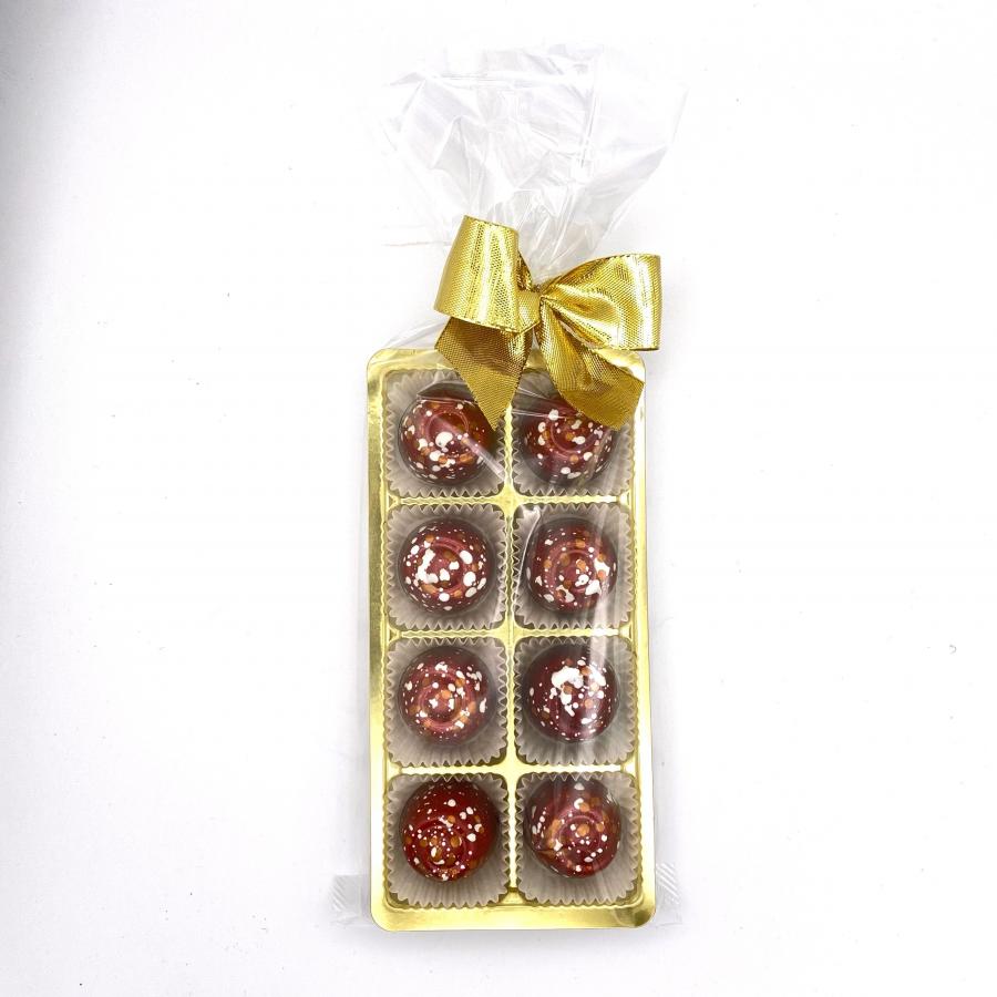 Schwarzwälder Kirsch Pralinen aus Belgischer Schokolade von Pralinenart im Blister